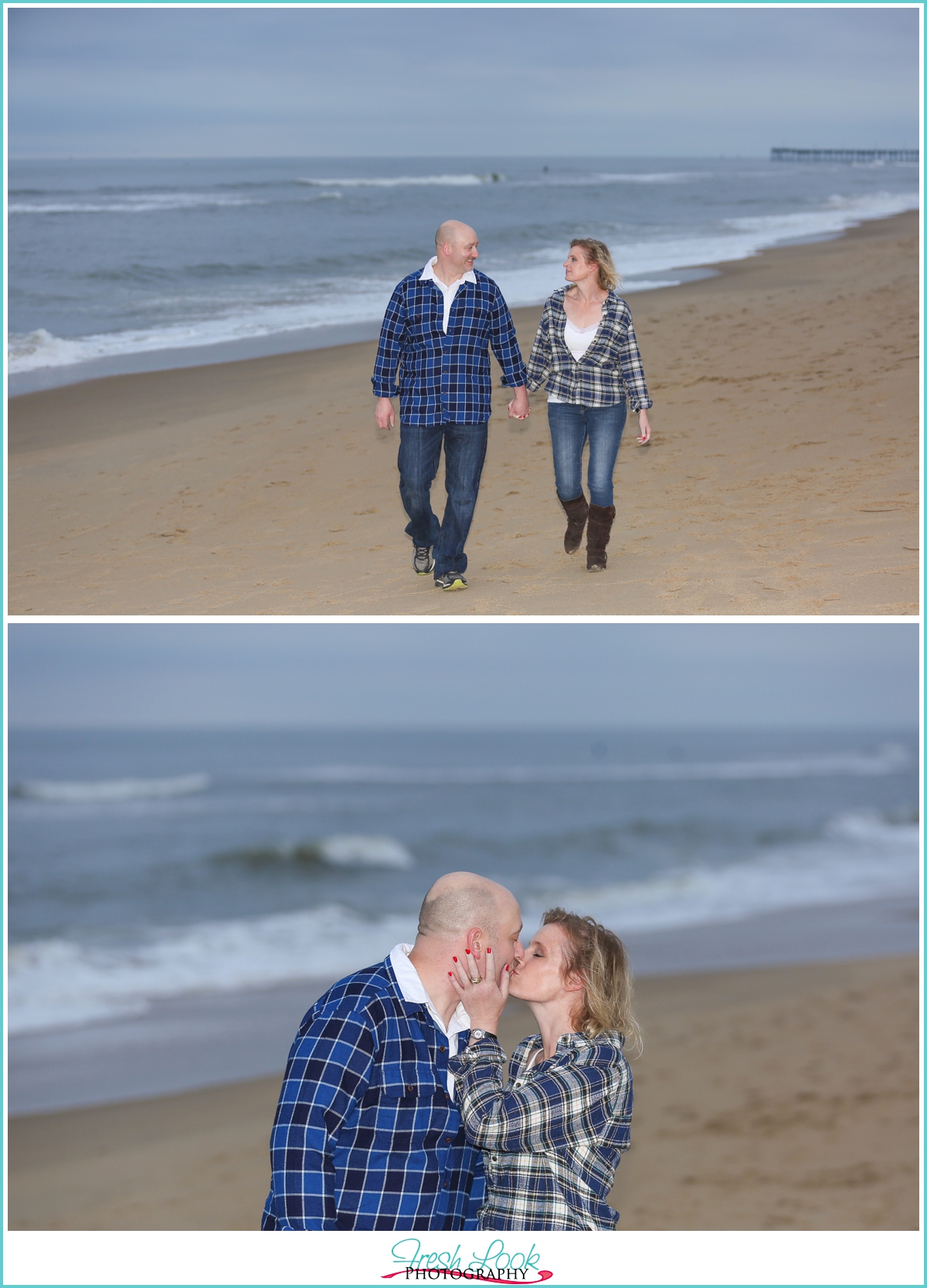 walking along Virginia Beach