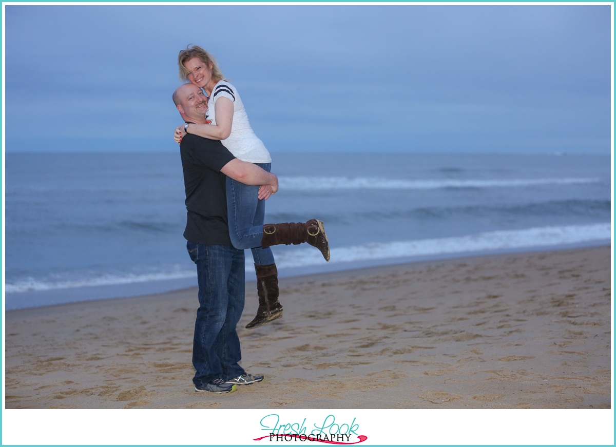 fun beach photo shoot