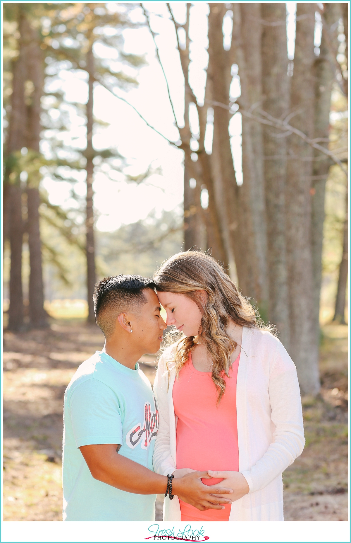 Navy couple maternity session