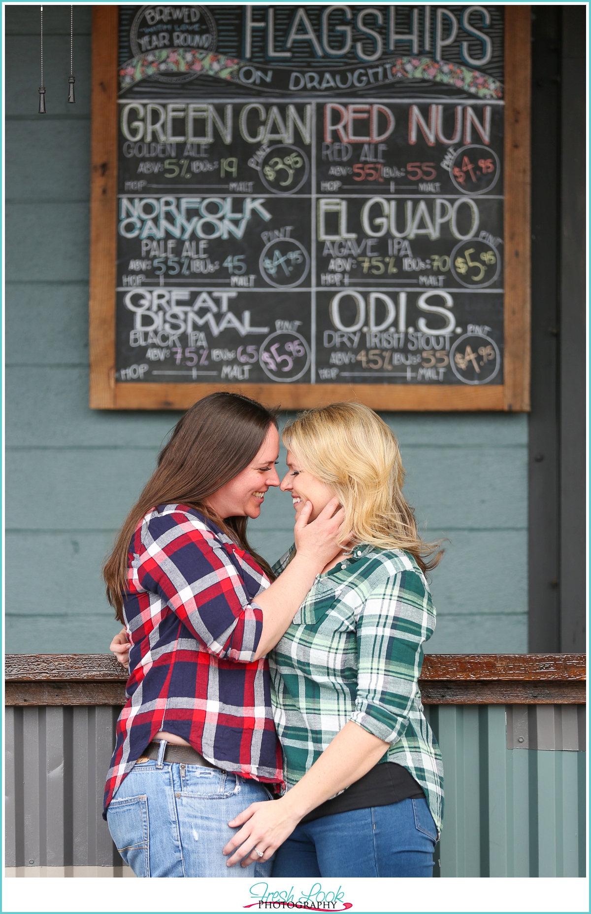 lesbian couple engagement shoot
