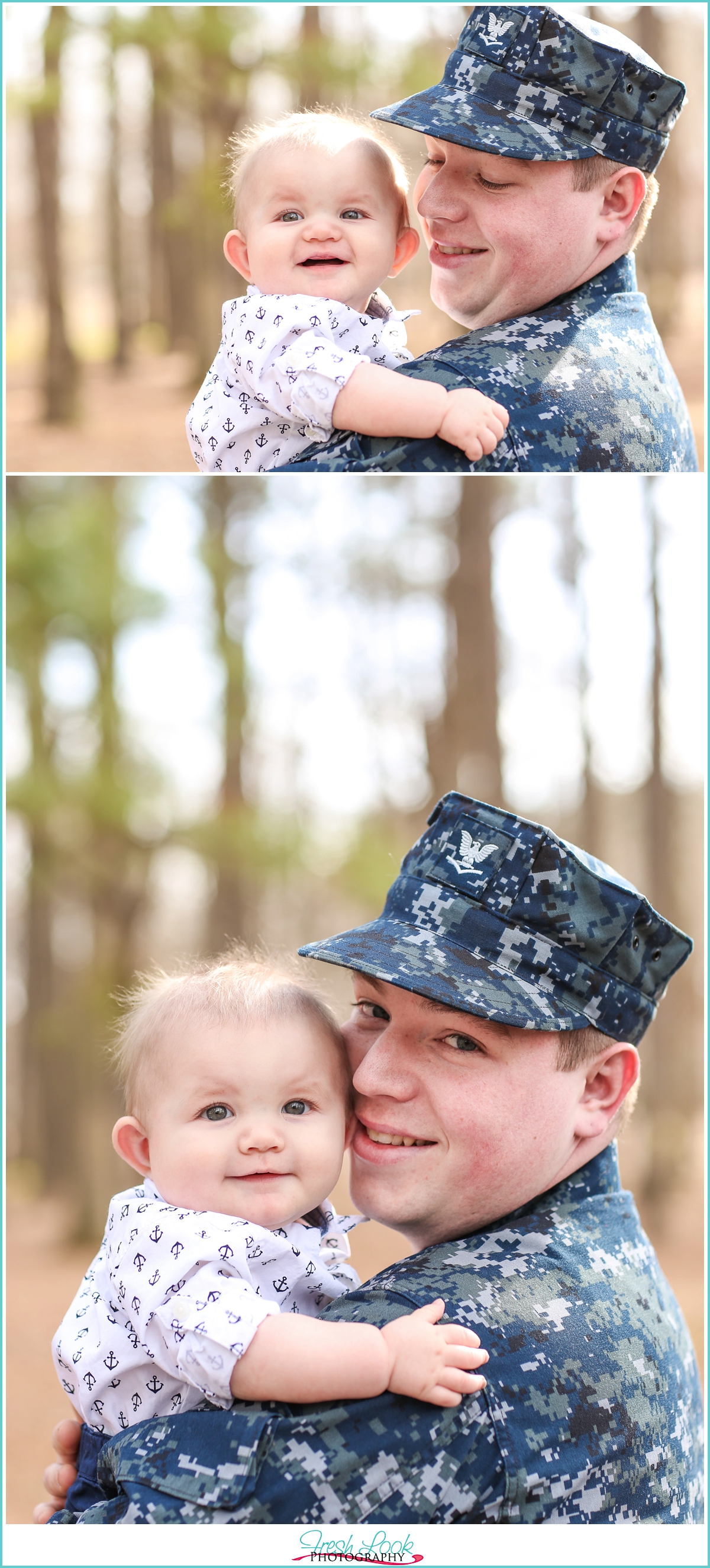 handsome little man with daddy