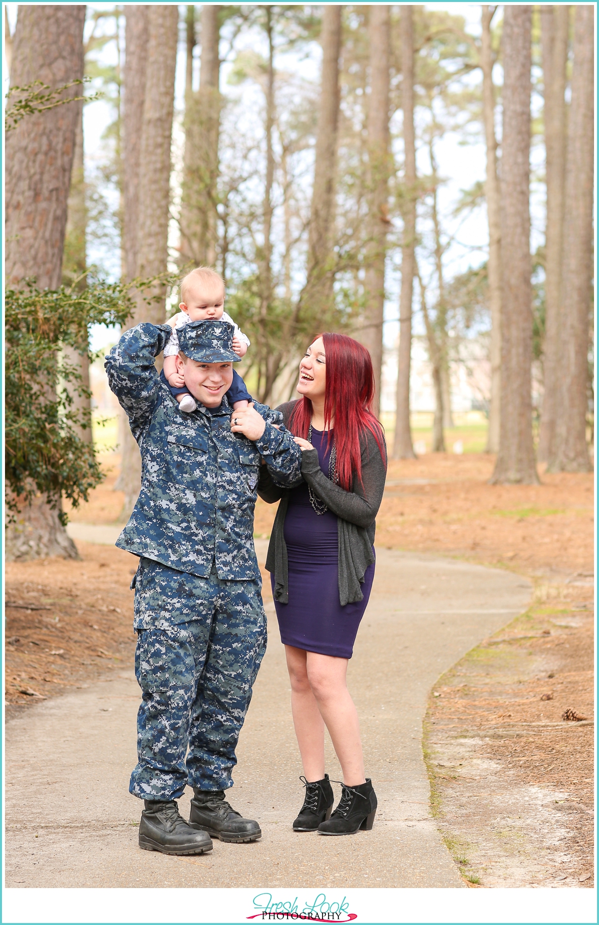 family laughing together