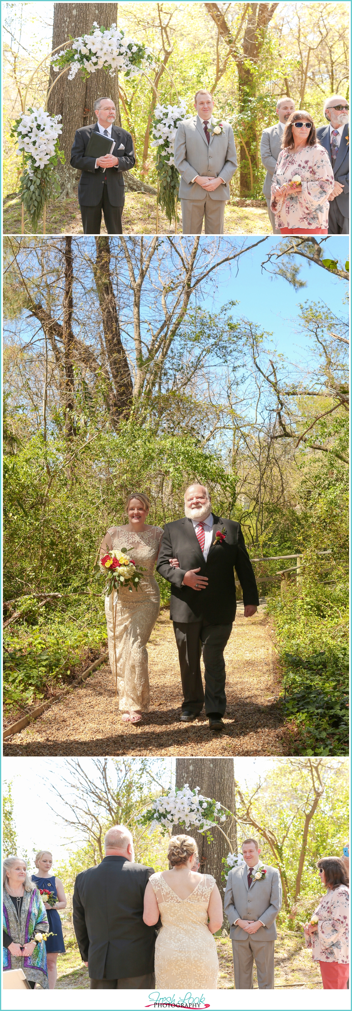 walking down the aisle