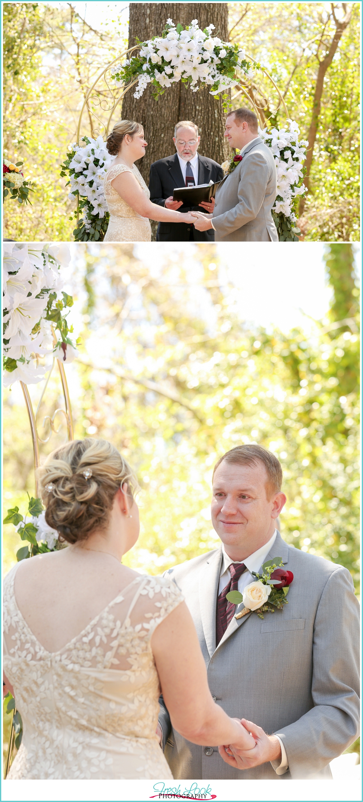 spring wedding ceremony