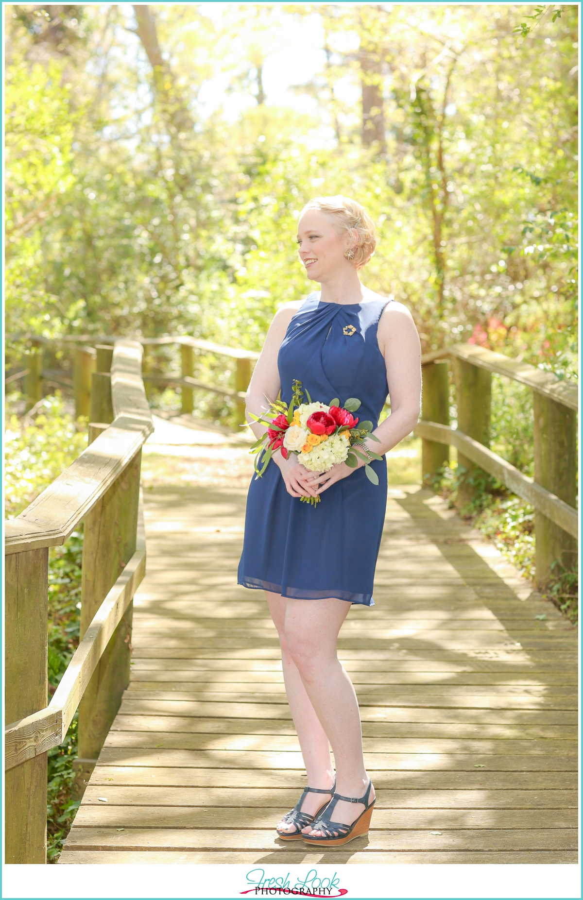 bridesmaid in Navy