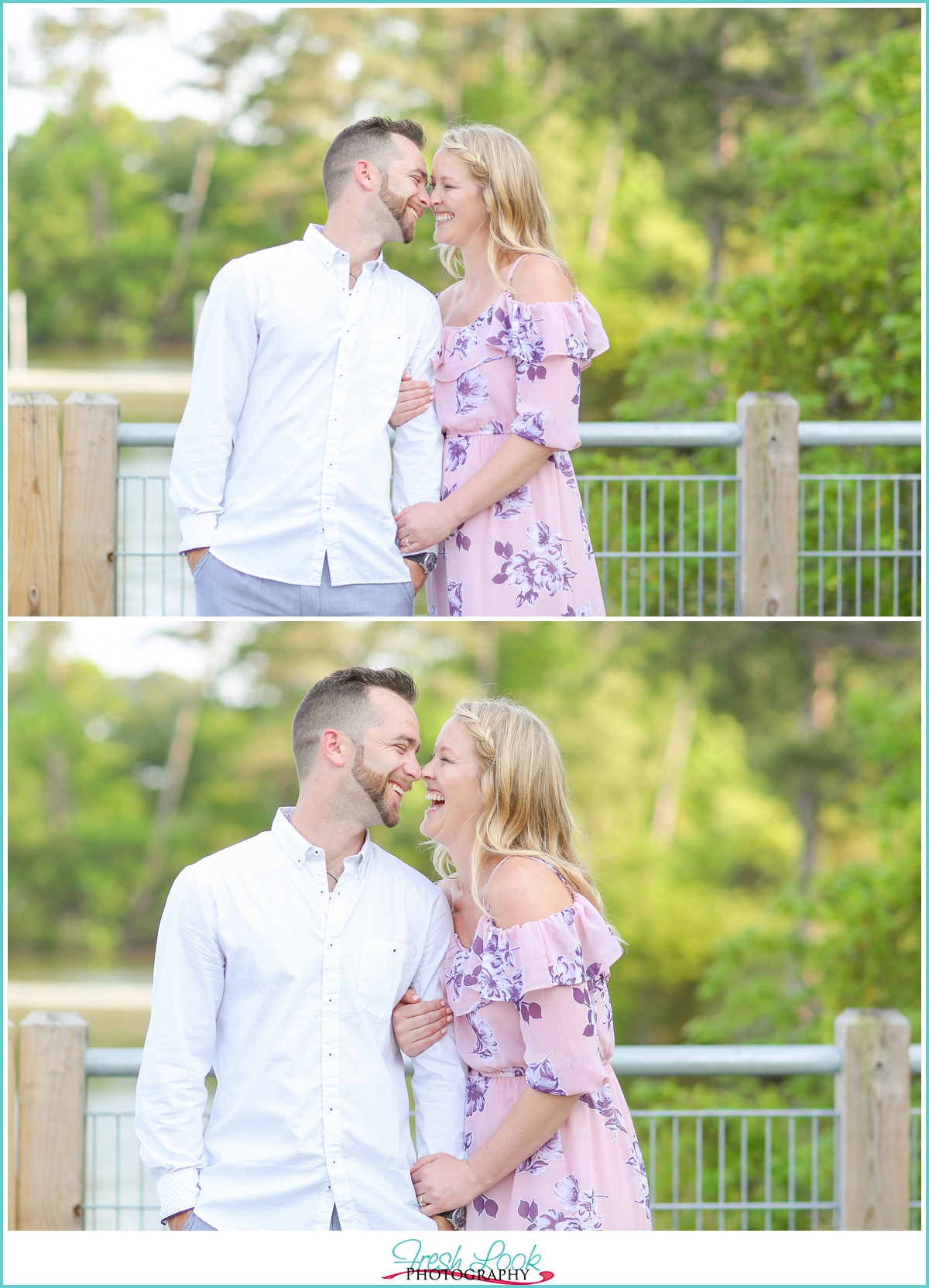 love and laughter engagement photos