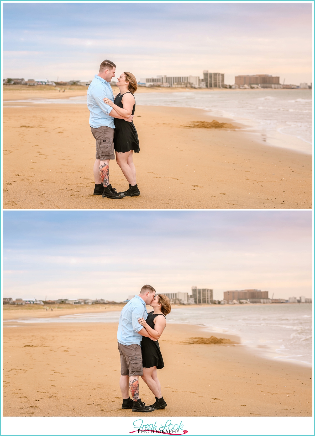 beach engagement session