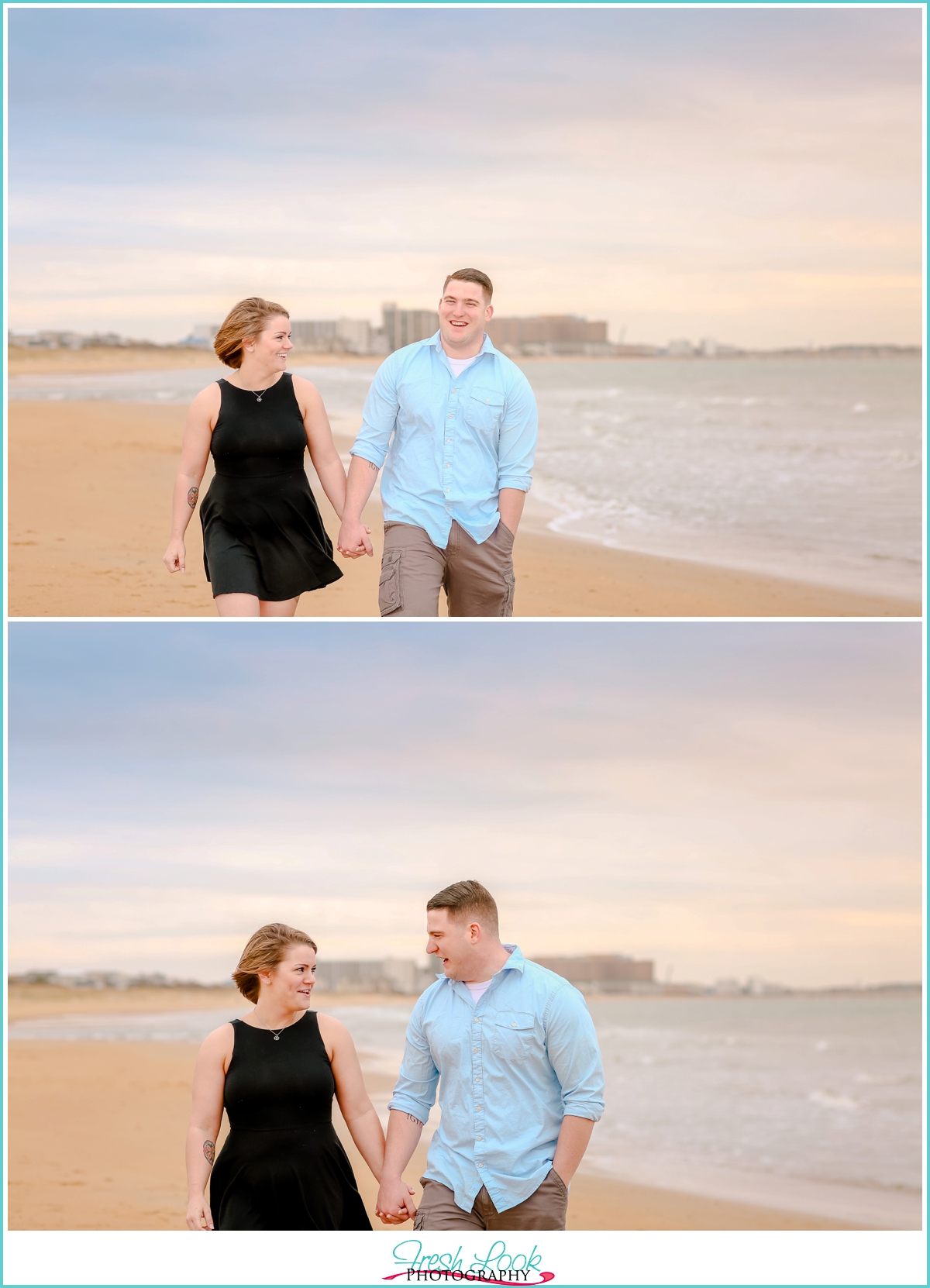 engagement session on the beach