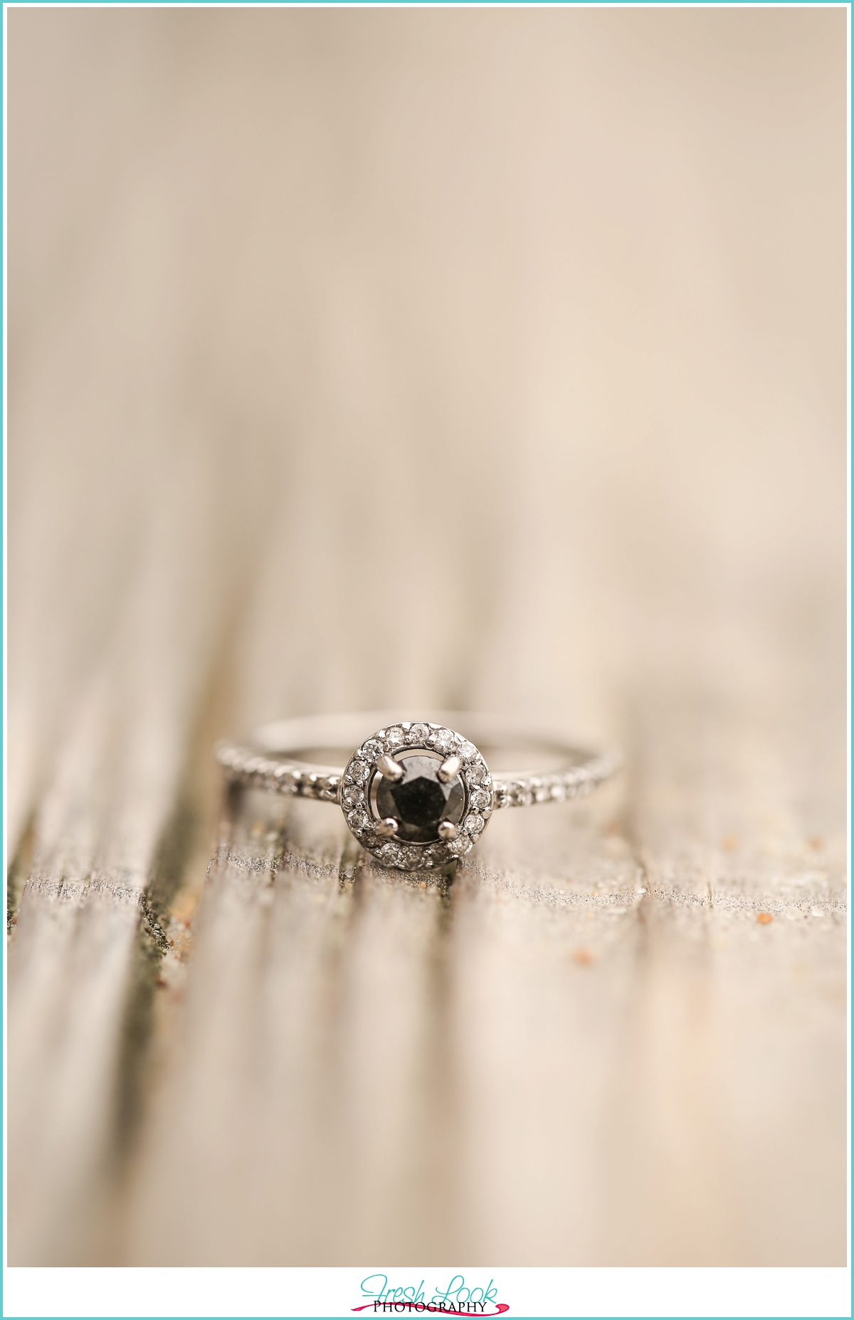 black diamond engagement ring