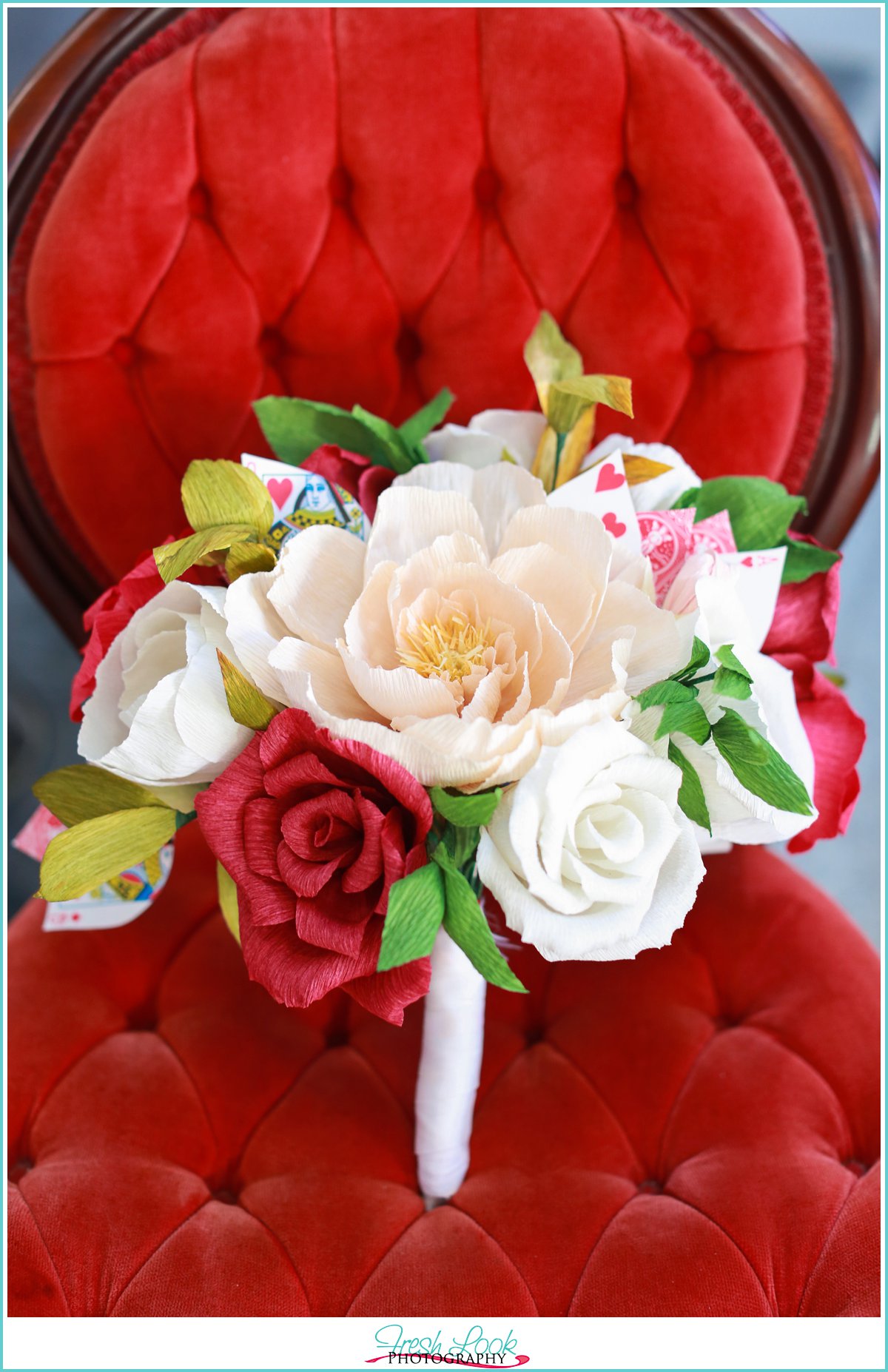 paper flower wedding bouquet