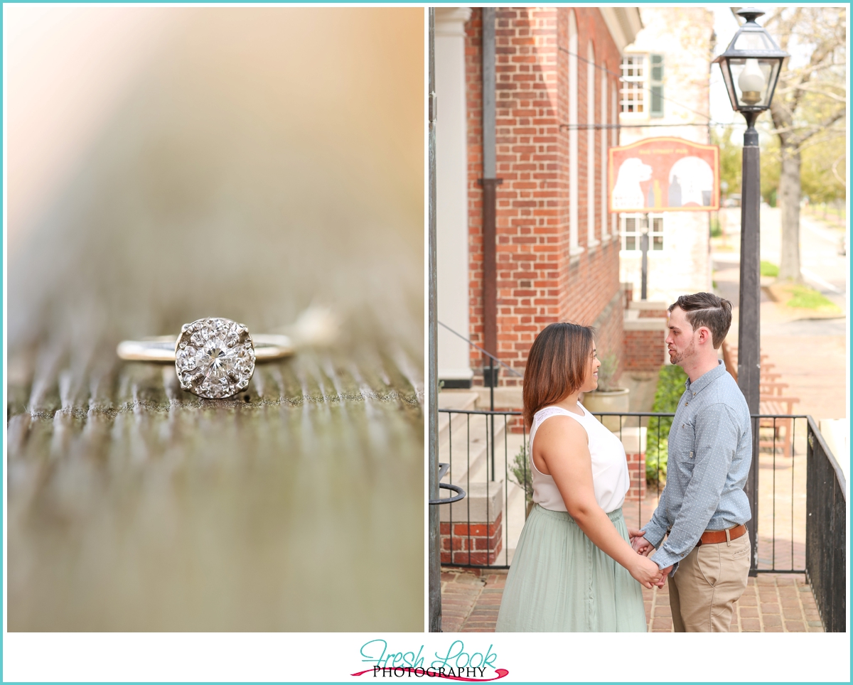 vintage engagement ring proposal