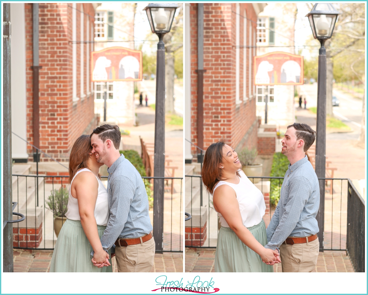 colonial williamsburg engagement shoot