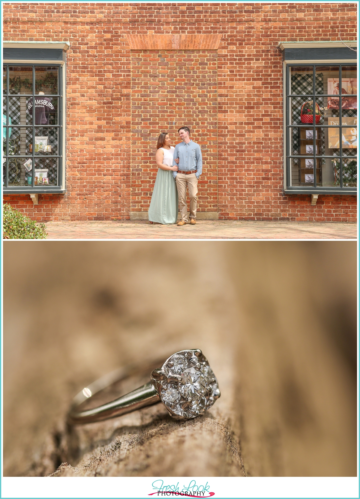 romantic Williamsburg engagement session