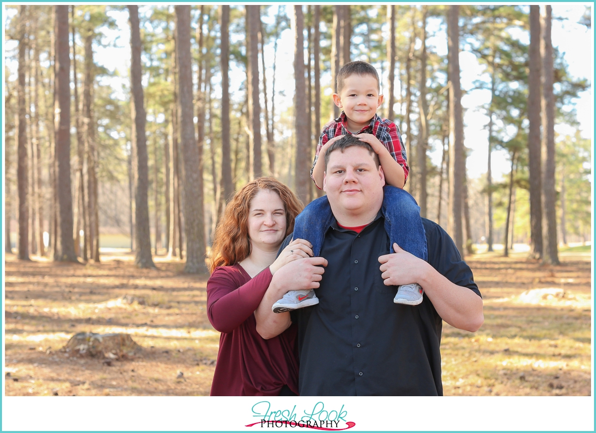 winter family portrait session