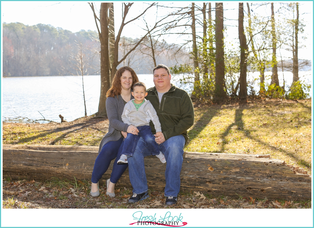 winter family photo session