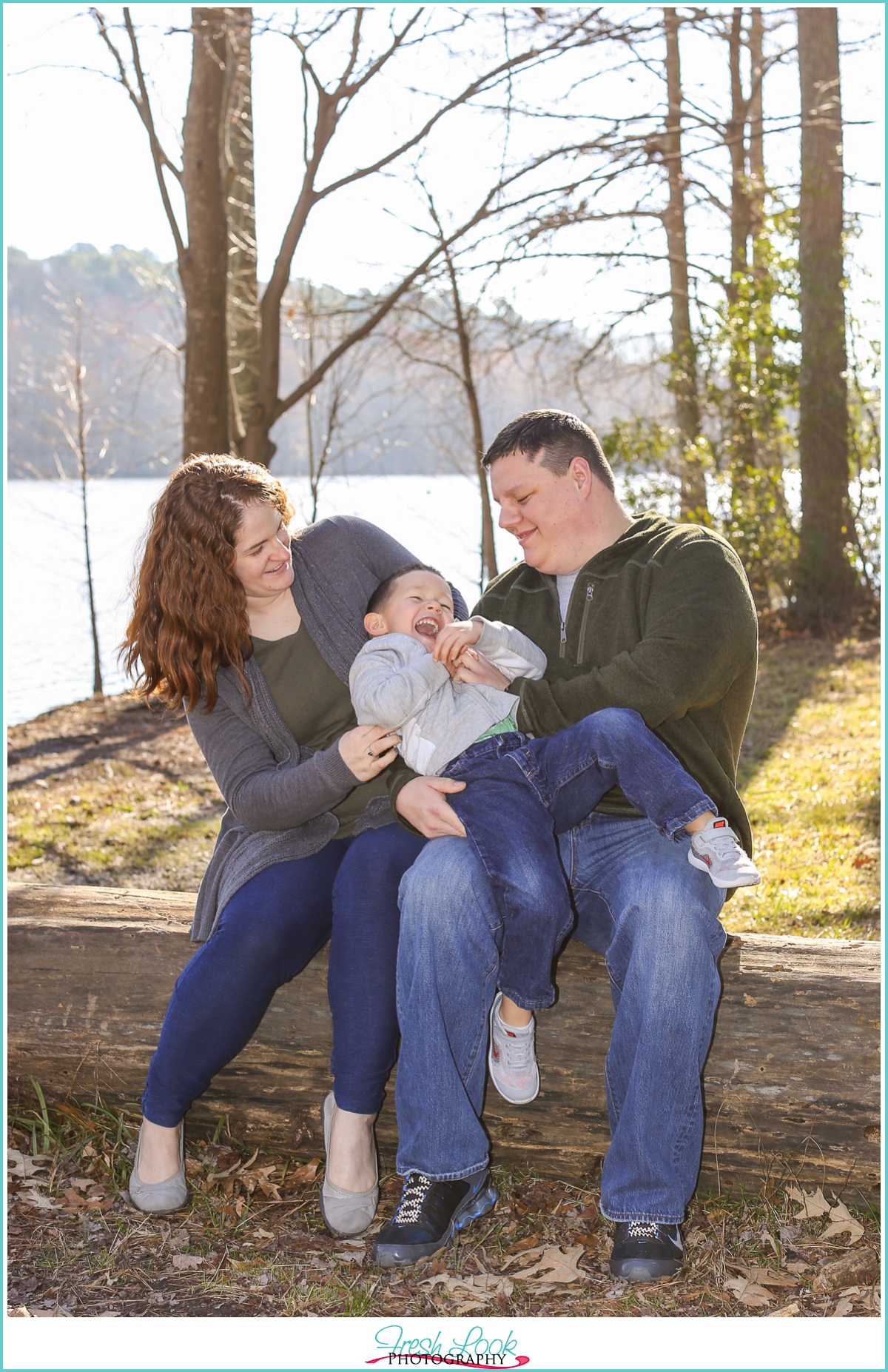 tickle fight photo shoot