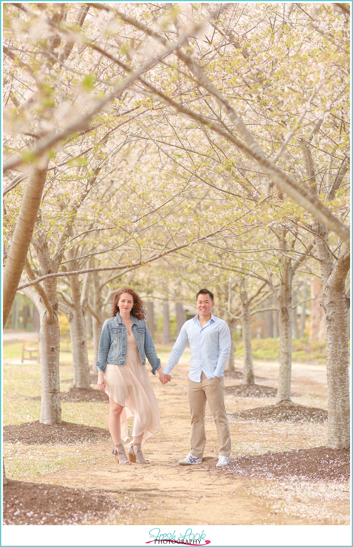 Cherry blossom engagement session