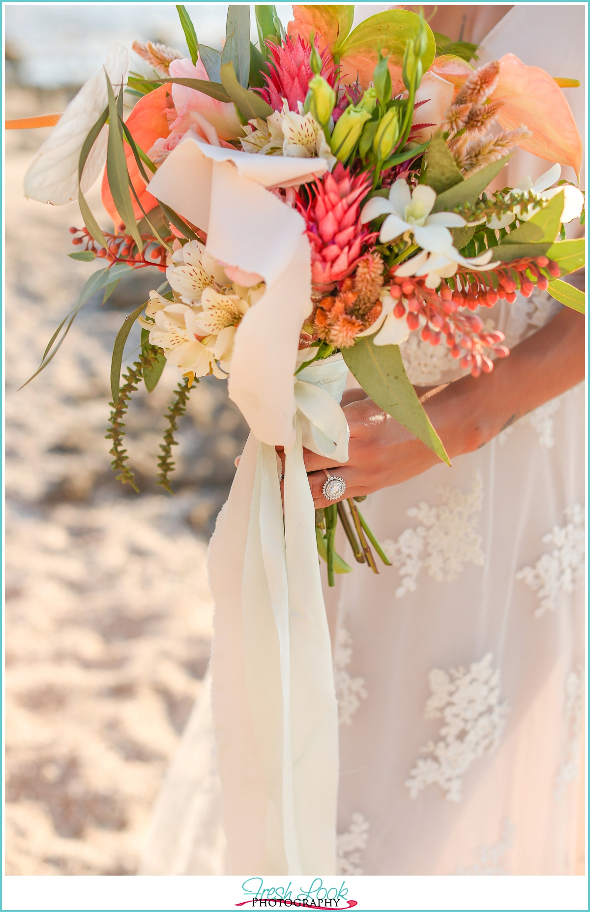 tropical wedding bouquet Costa Rica