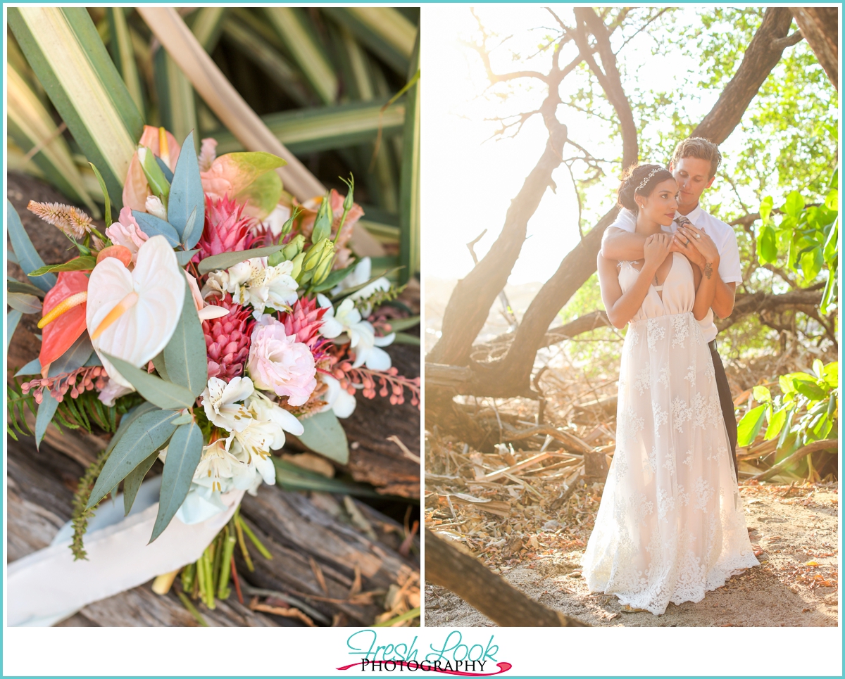 romantic bride and groom photos