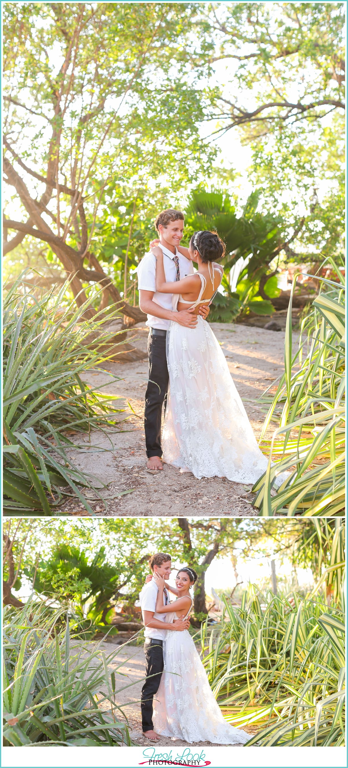 lush and green tropical wedding