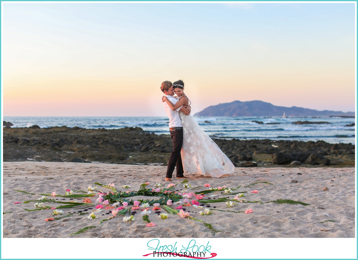 Tamarindo sunset wedding photograhper