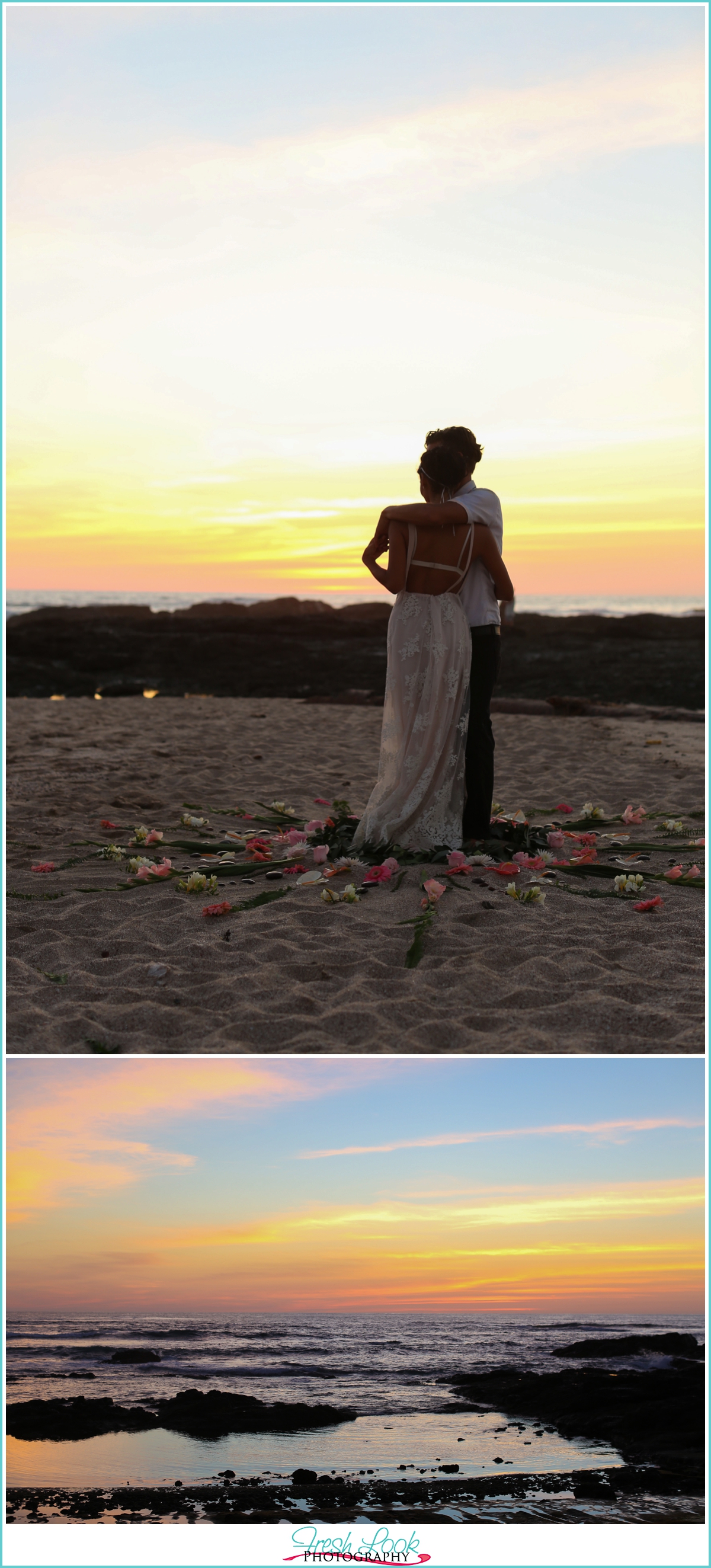 sunset wedding Costa Rica
