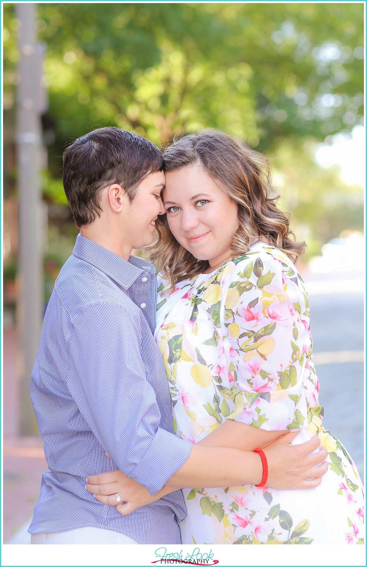 lesbian couple engagement shoot