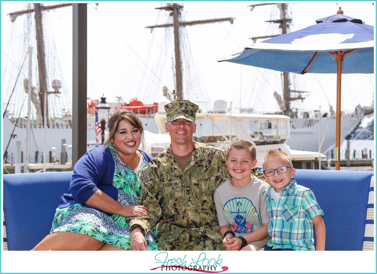 waterside family portrait session