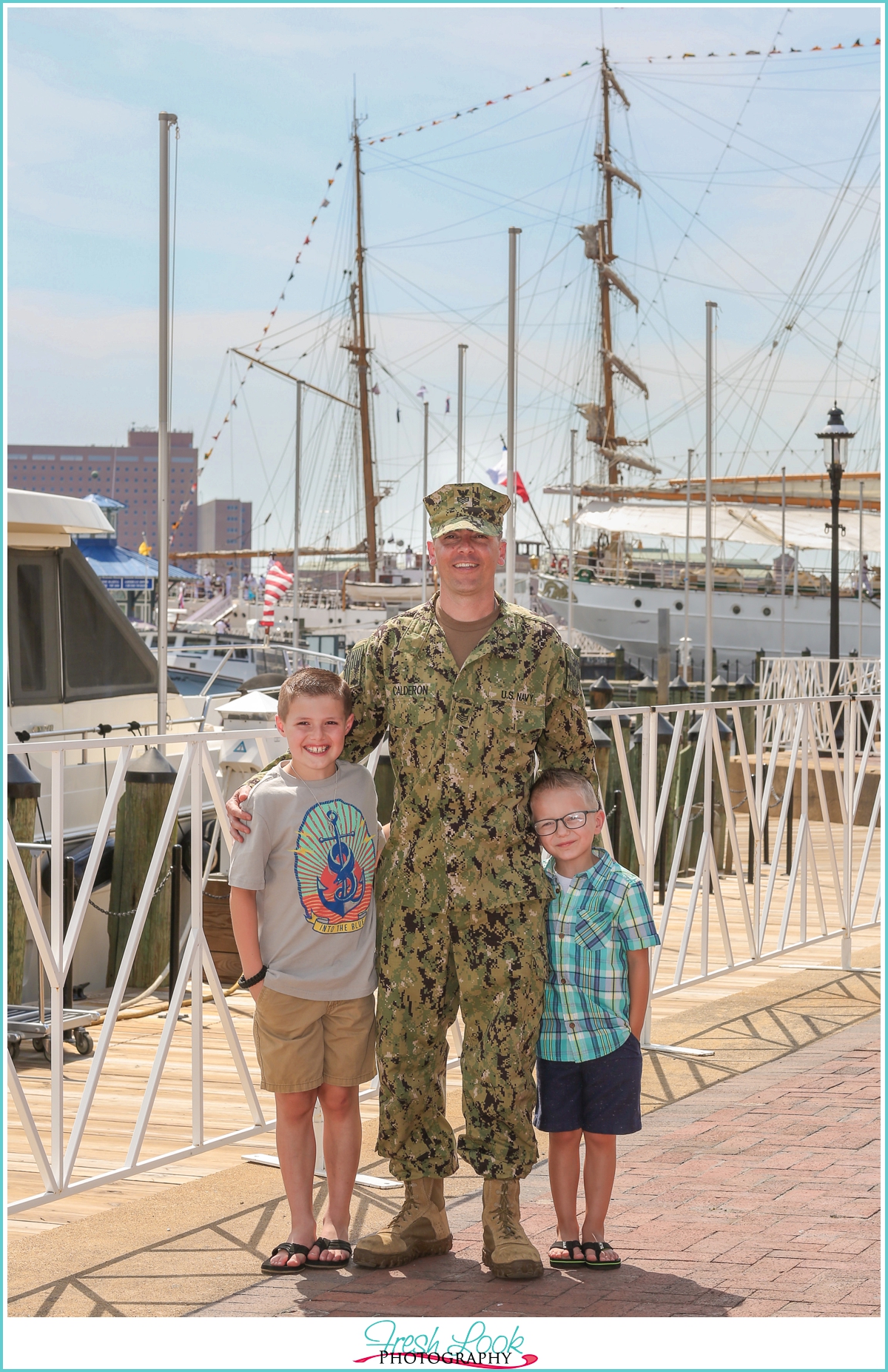 military father and son