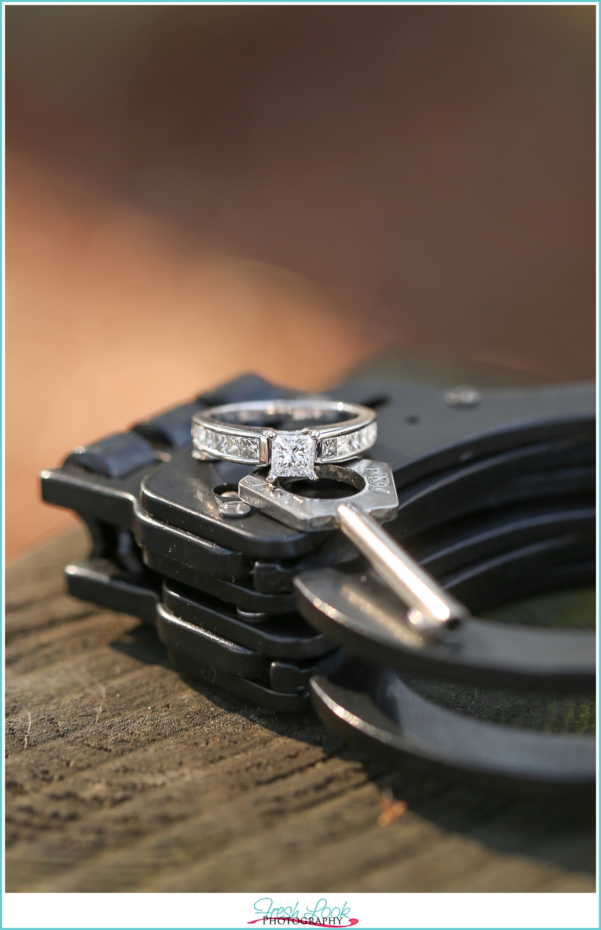 police themed engagement session