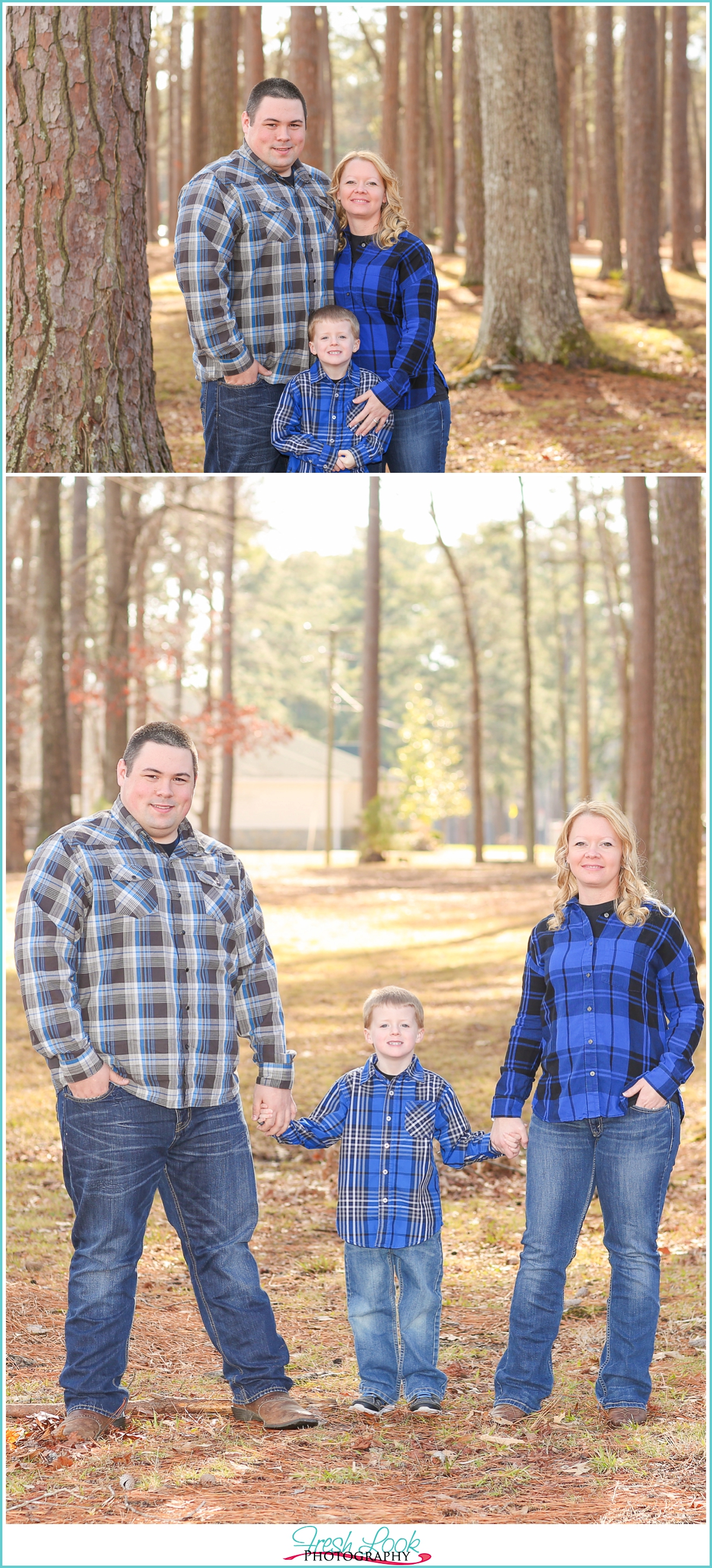 family of three photo shoot