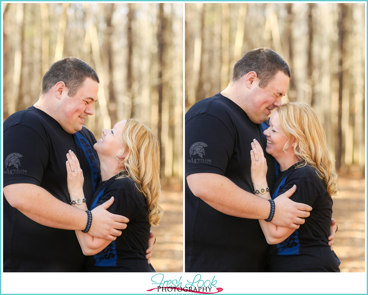 love and laughter engagement shoot