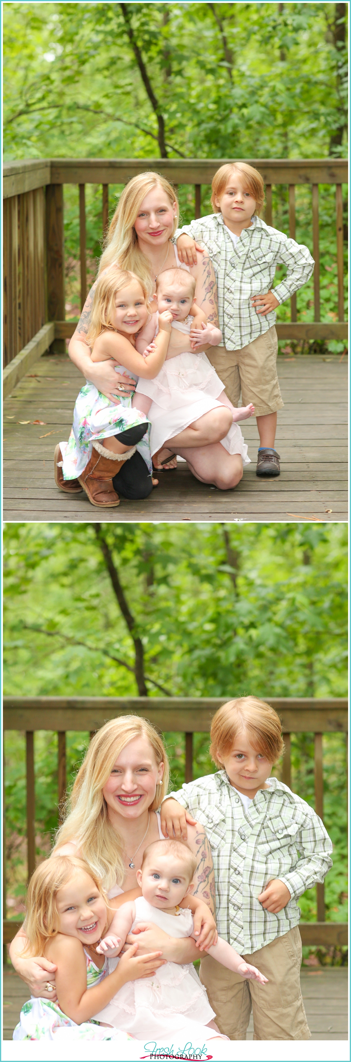 taking photos for daddy on deployment