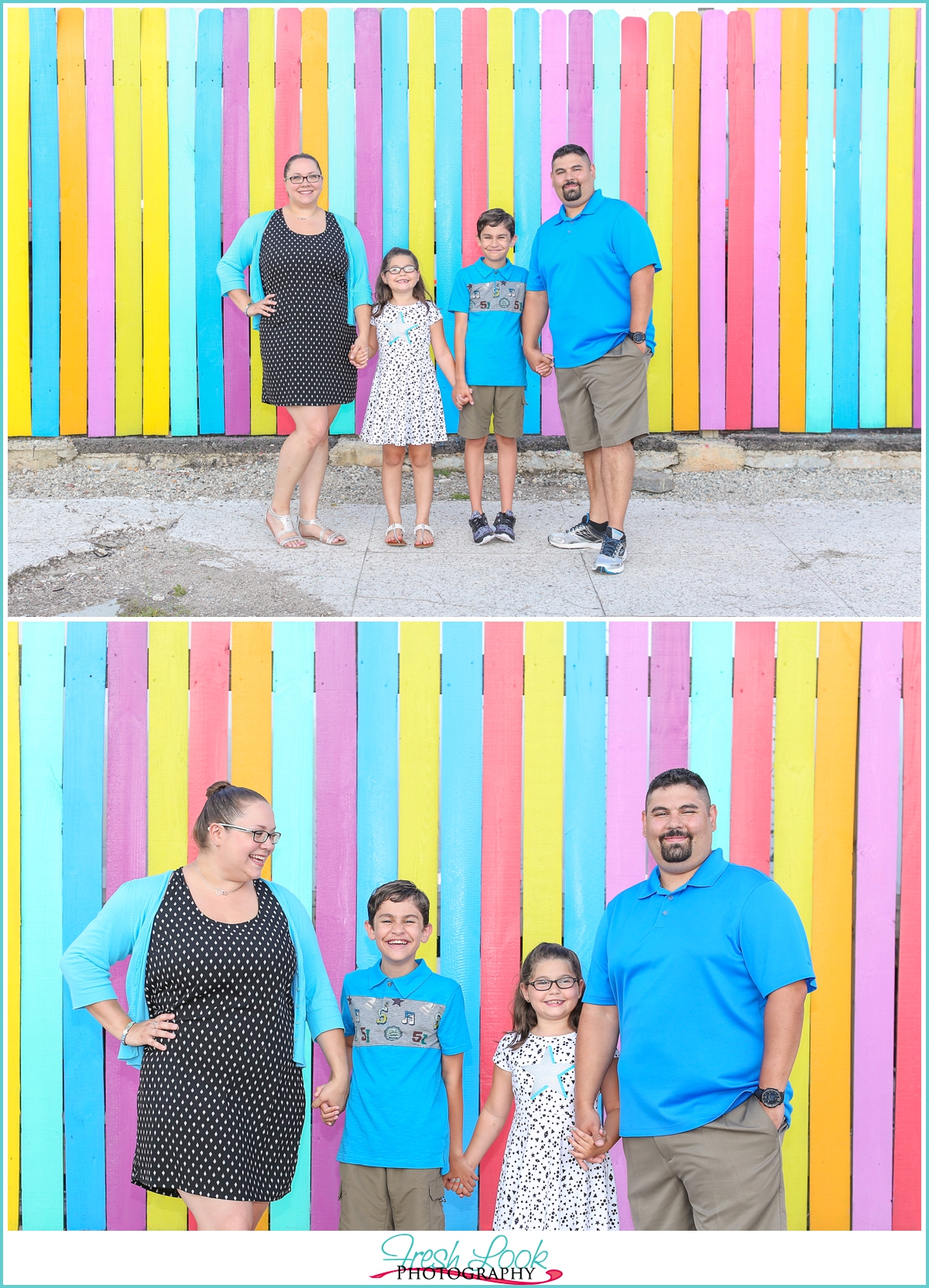 bright and colorful family photos