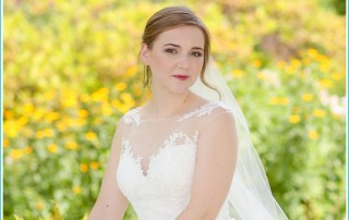 flower garden bridal session