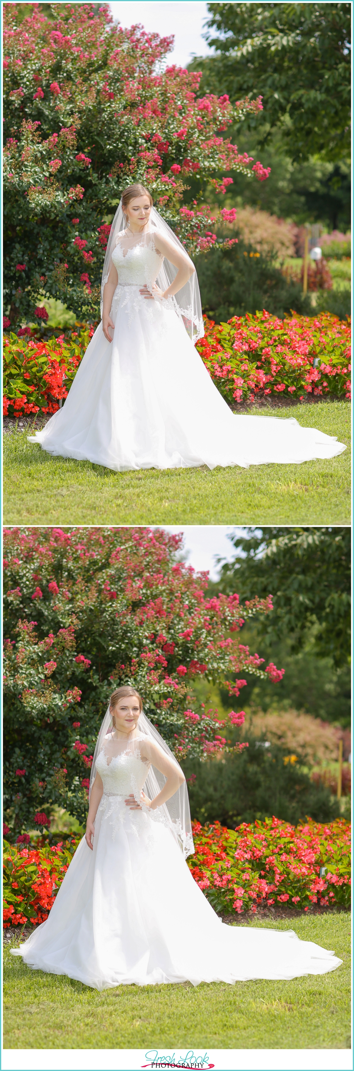 full sun bridal portraits