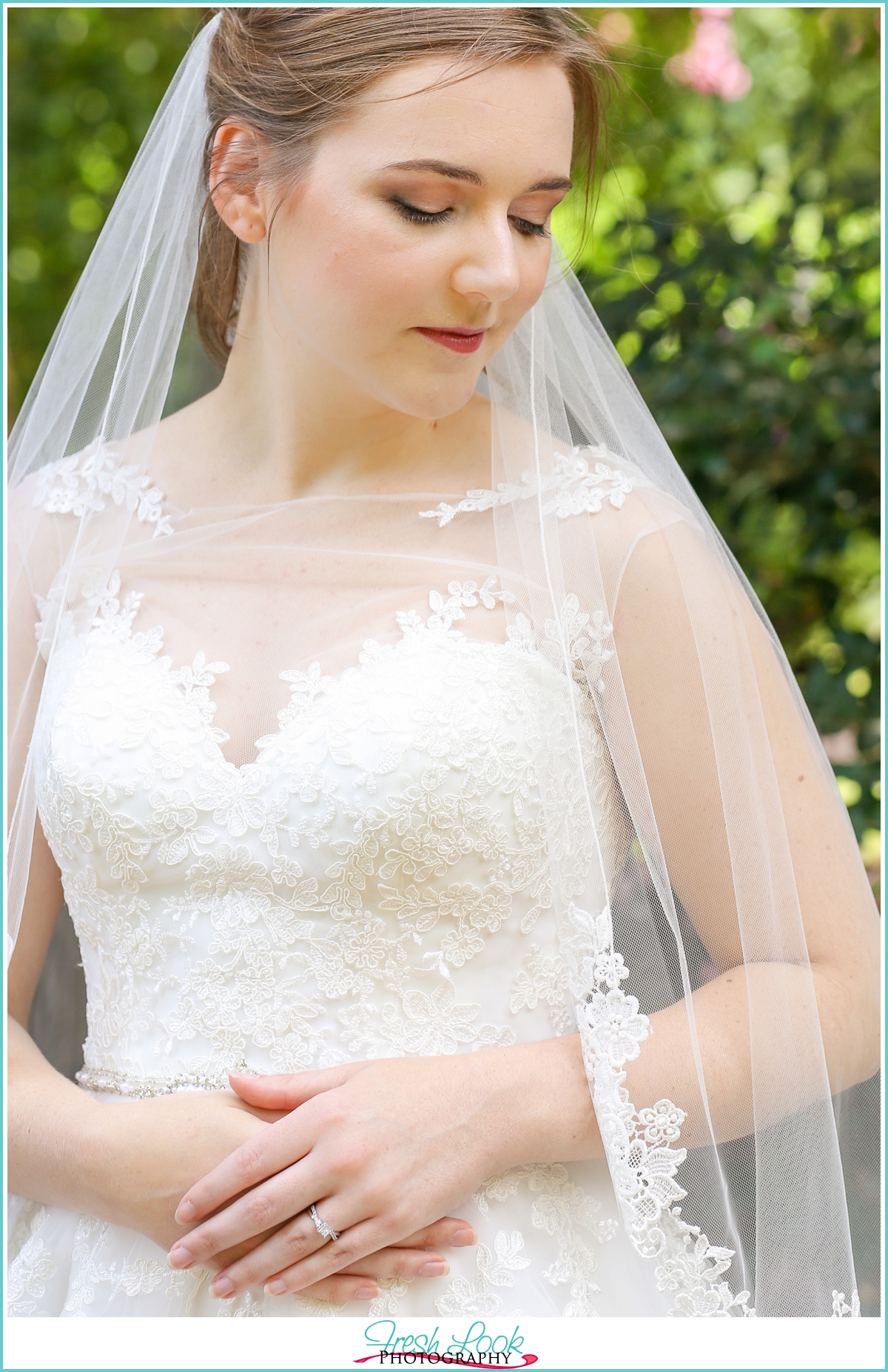 flower garden bridal session