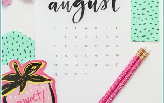 August 2017 Monthly Goals