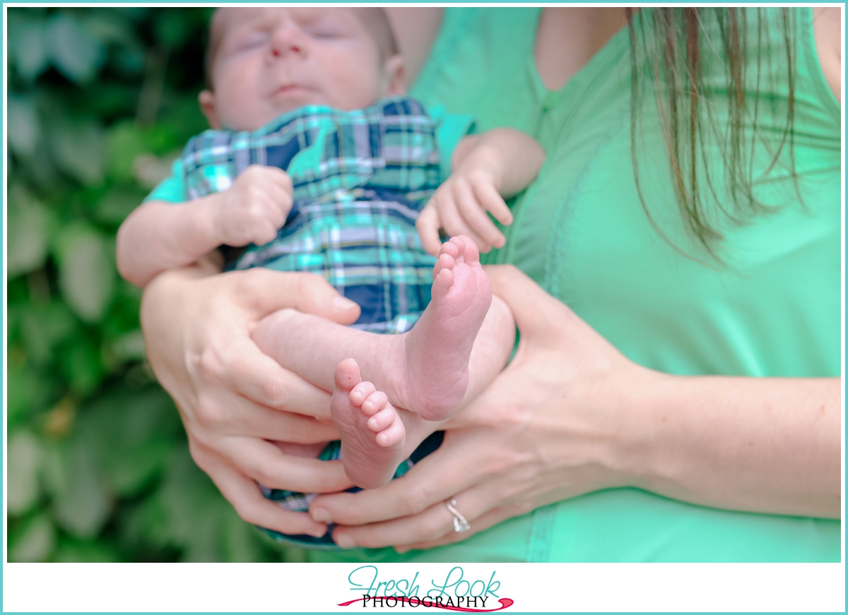 sweet little baby feet Virginia Photographer