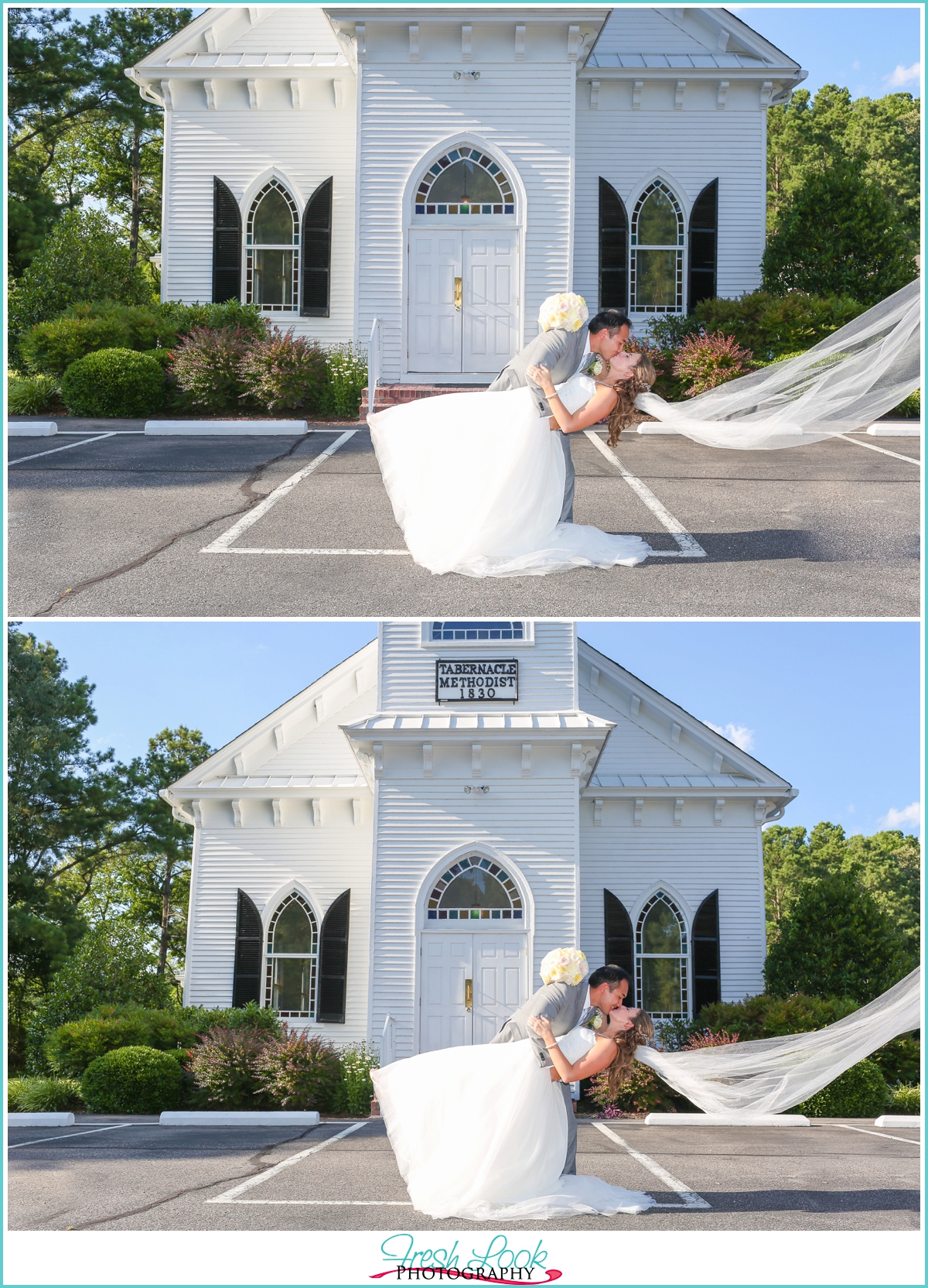 romantic bride and groom photo