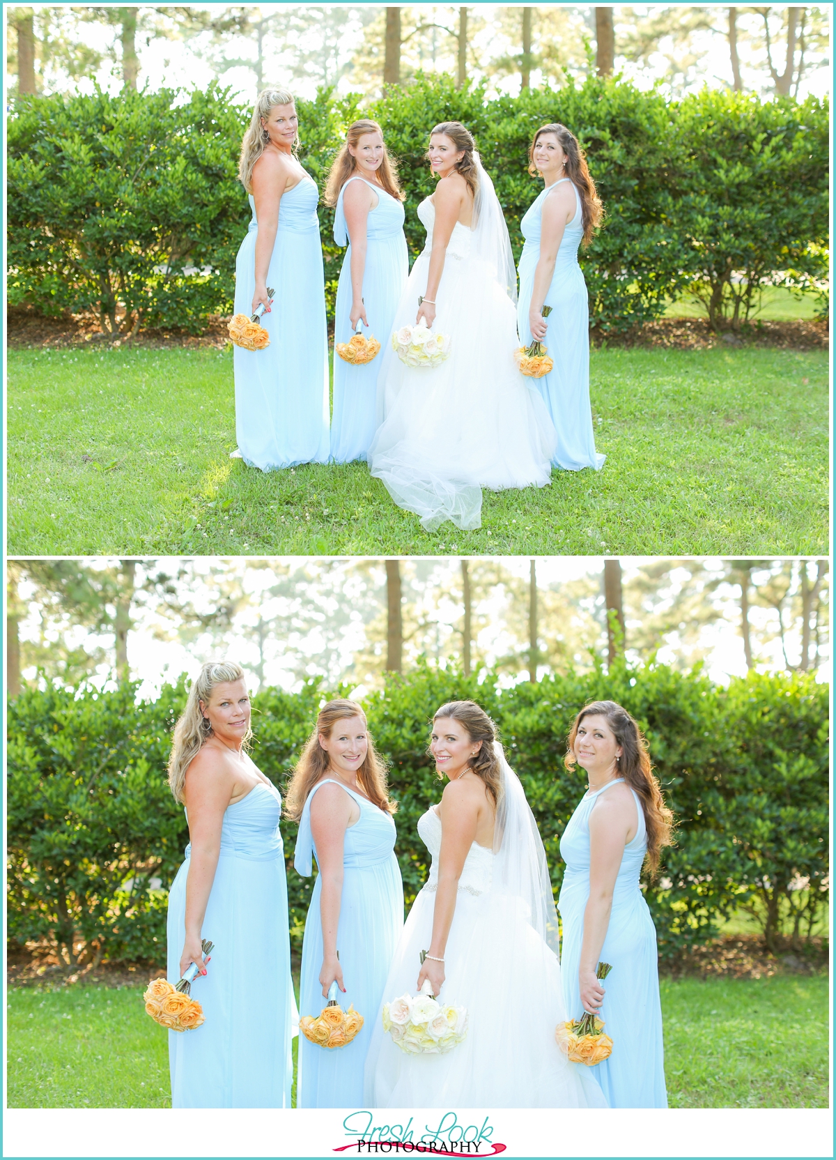 beautiful bridesmaids wedding day
