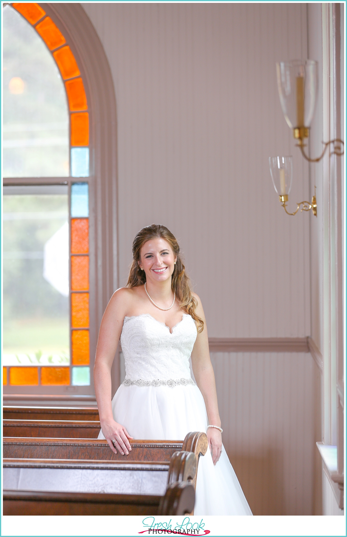 pictures of bride in church