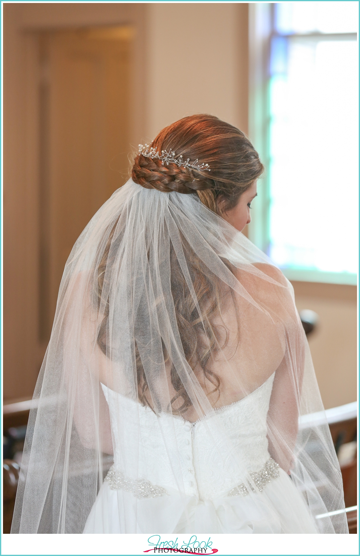 country bridal wedding hairstyle