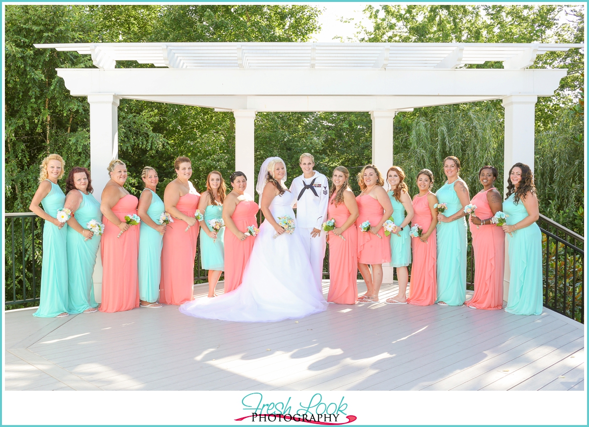 all woman bridal party