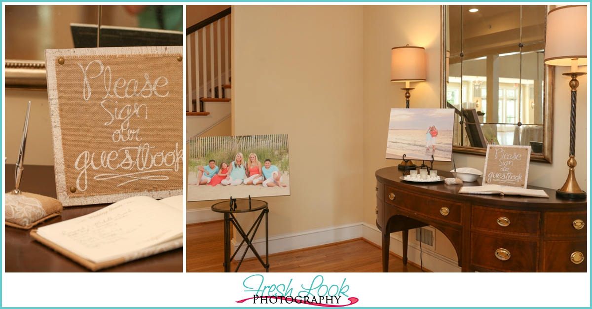 wedding welcome guest book