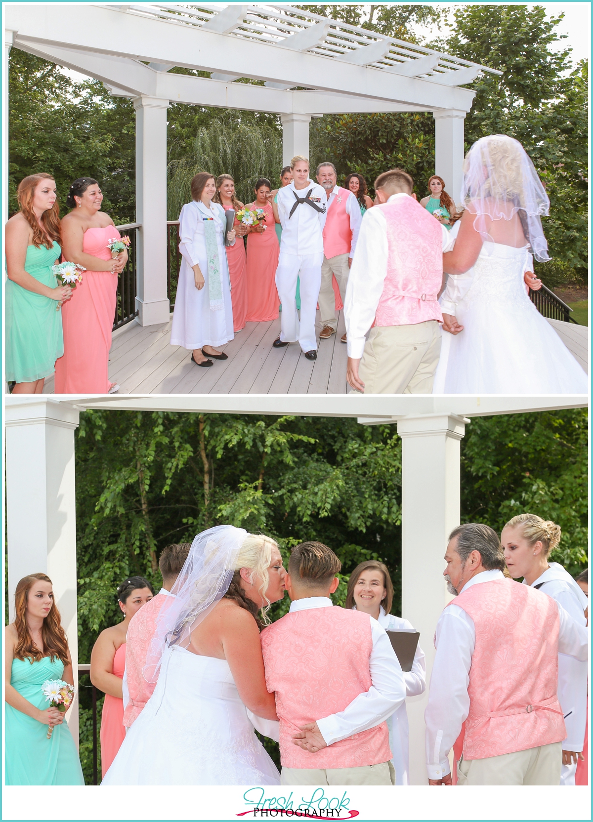 emotional bride on wedding day