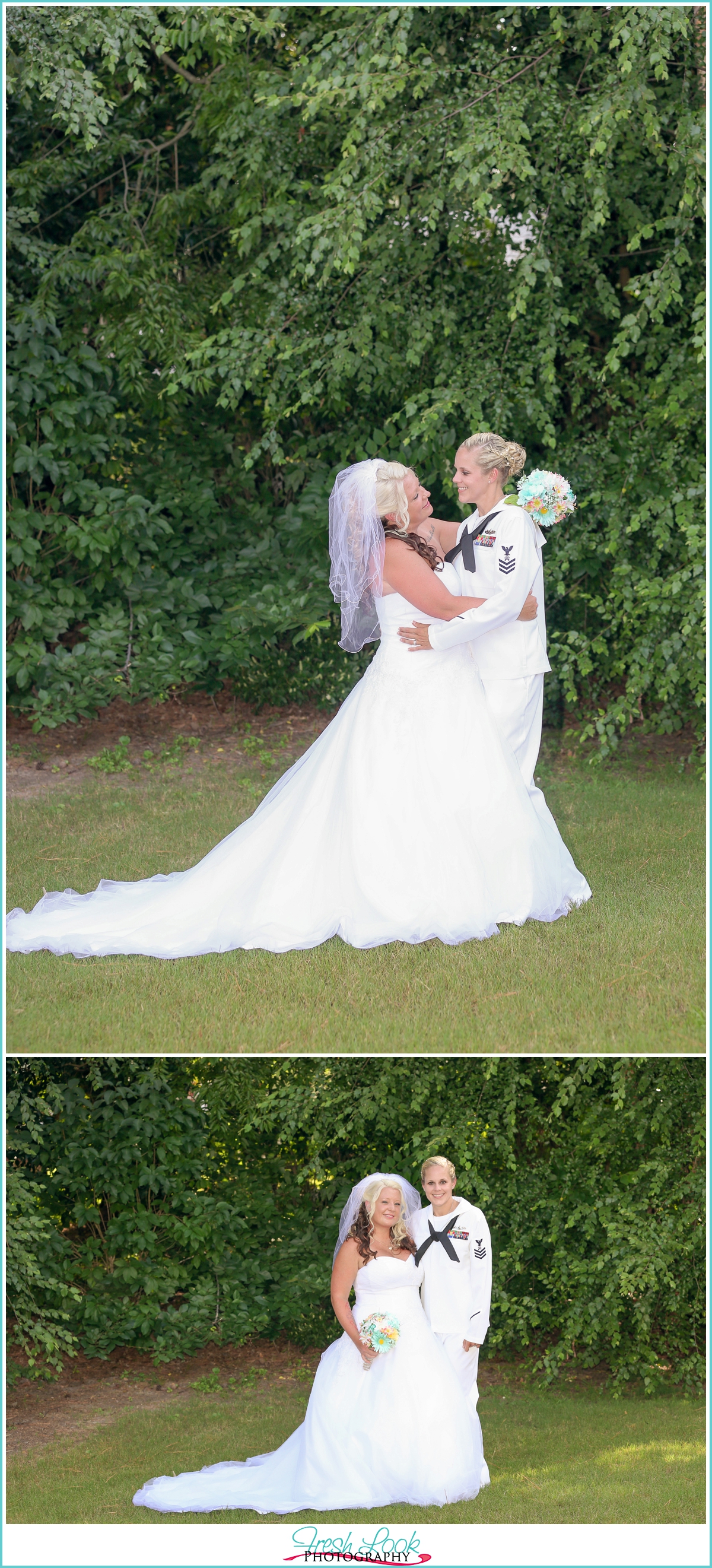 lesbian wedding couple