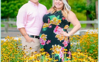 rainy woods engagement shoot