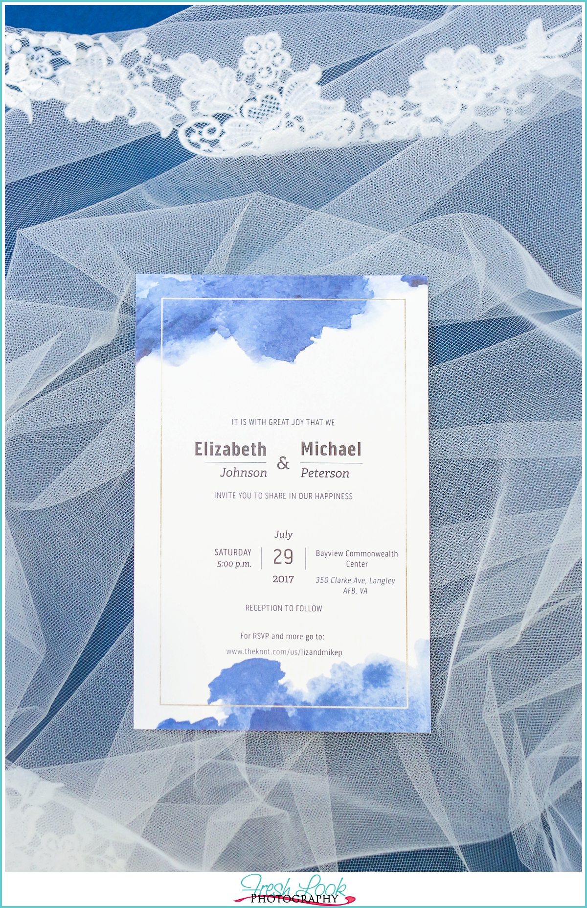 watercolor wedding invitation