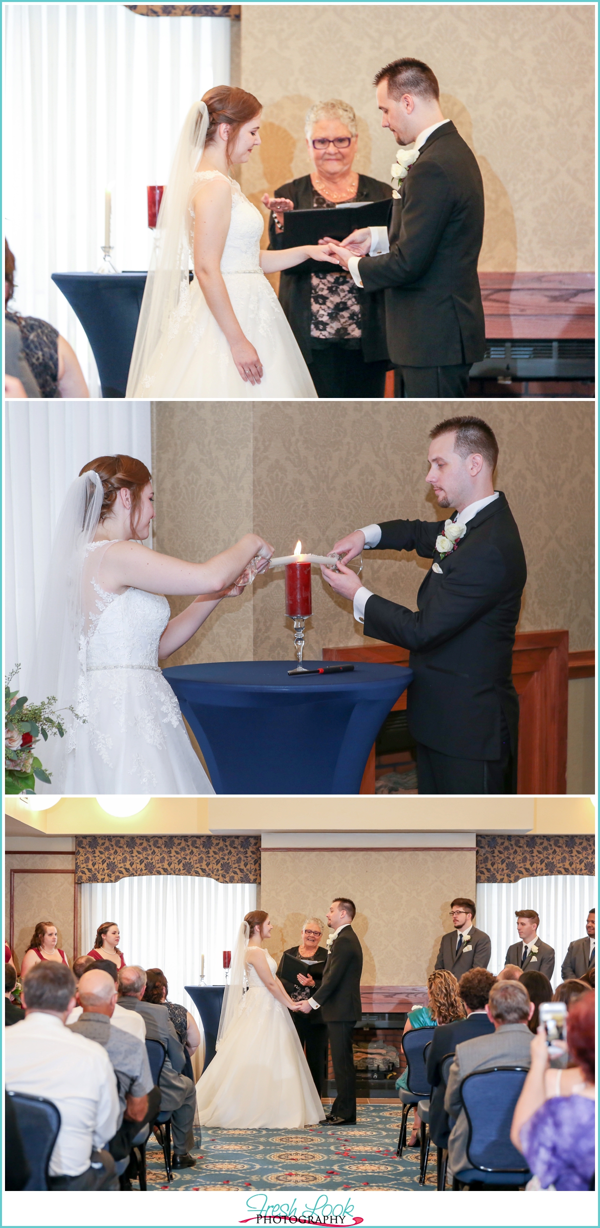 indoor wedding ceremony